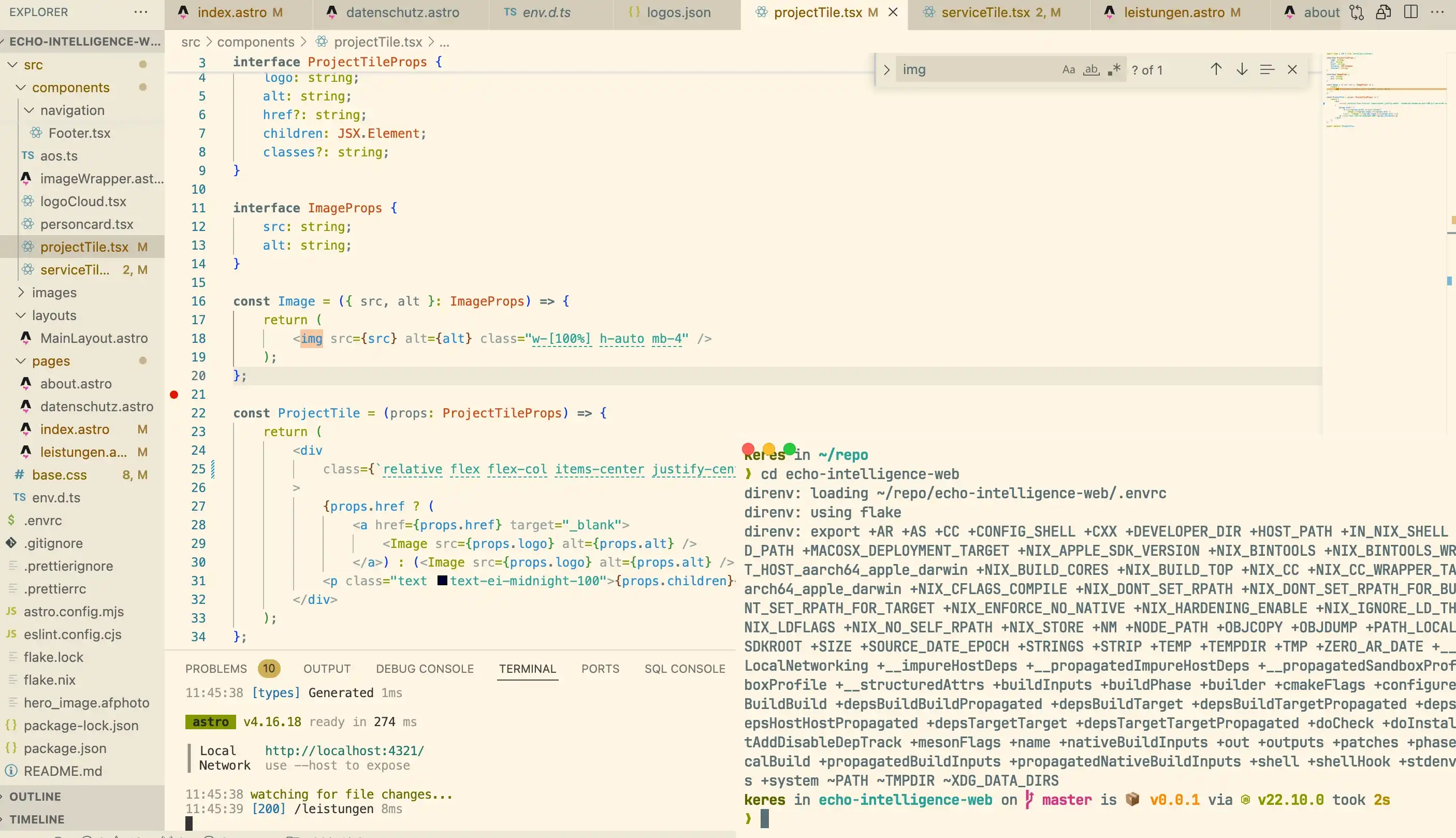 Picture of a code IDE to represent IT services